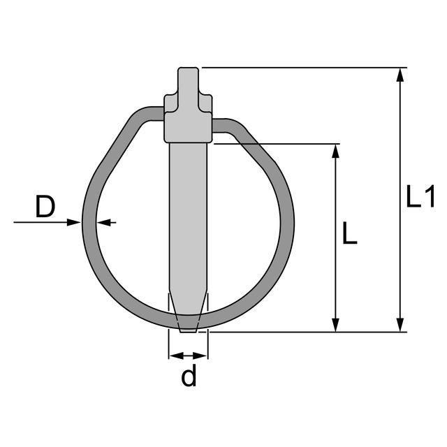 Goupille Clips pour Cone 11X54 MM référence fournisseur 31120224